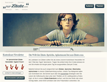 Tablet Screenshot of nur-zitate.com